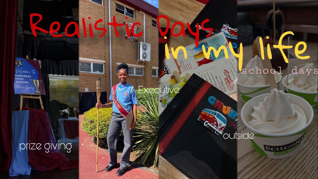 VLOG: REALISTIC DAYS IN MY LIFE| Prize Giving| School Days| OUTSIDE| Matric & more 