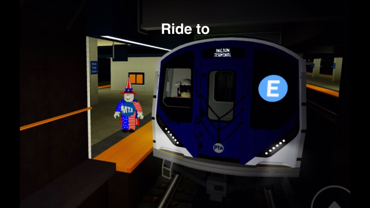 Roblox PTA 5th Ave line R211 E train ride to Halson Terminal (Admin train)