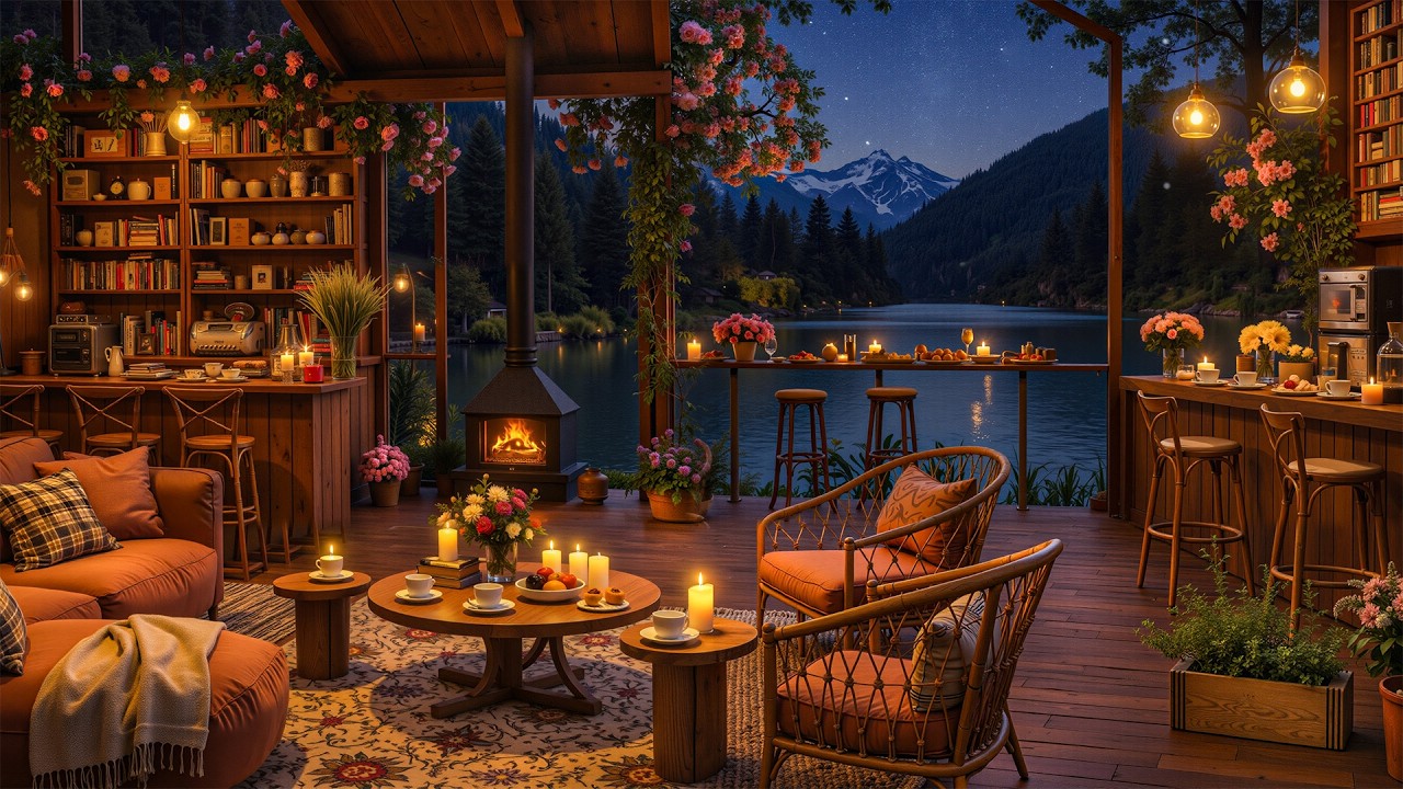 Quiet Night Jazz Lounge ☕ Cozy Coffee Shop Ambience & Smooth Jazz Instrumental Music for Relaxing