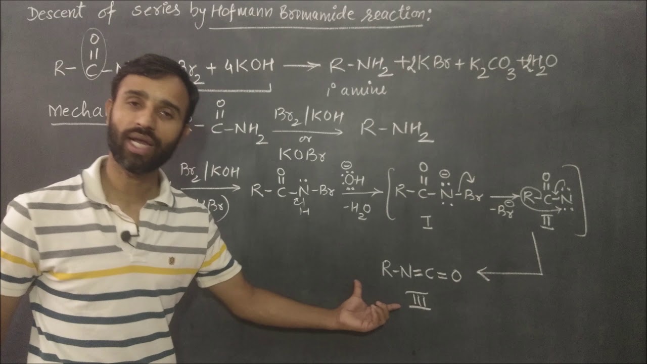 Hoffmann bromamide Reaction with mechanism