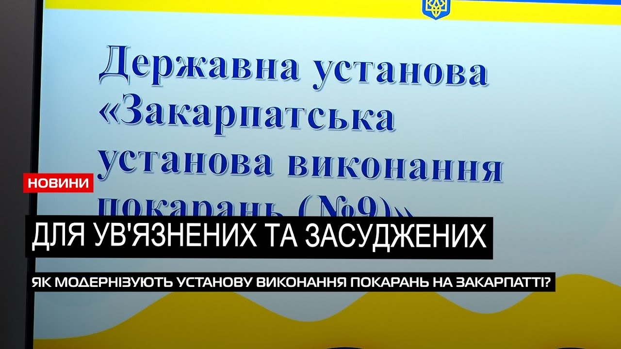 Закарпатська установа виконання покарань №9 наближається до стандартів Ради Європи