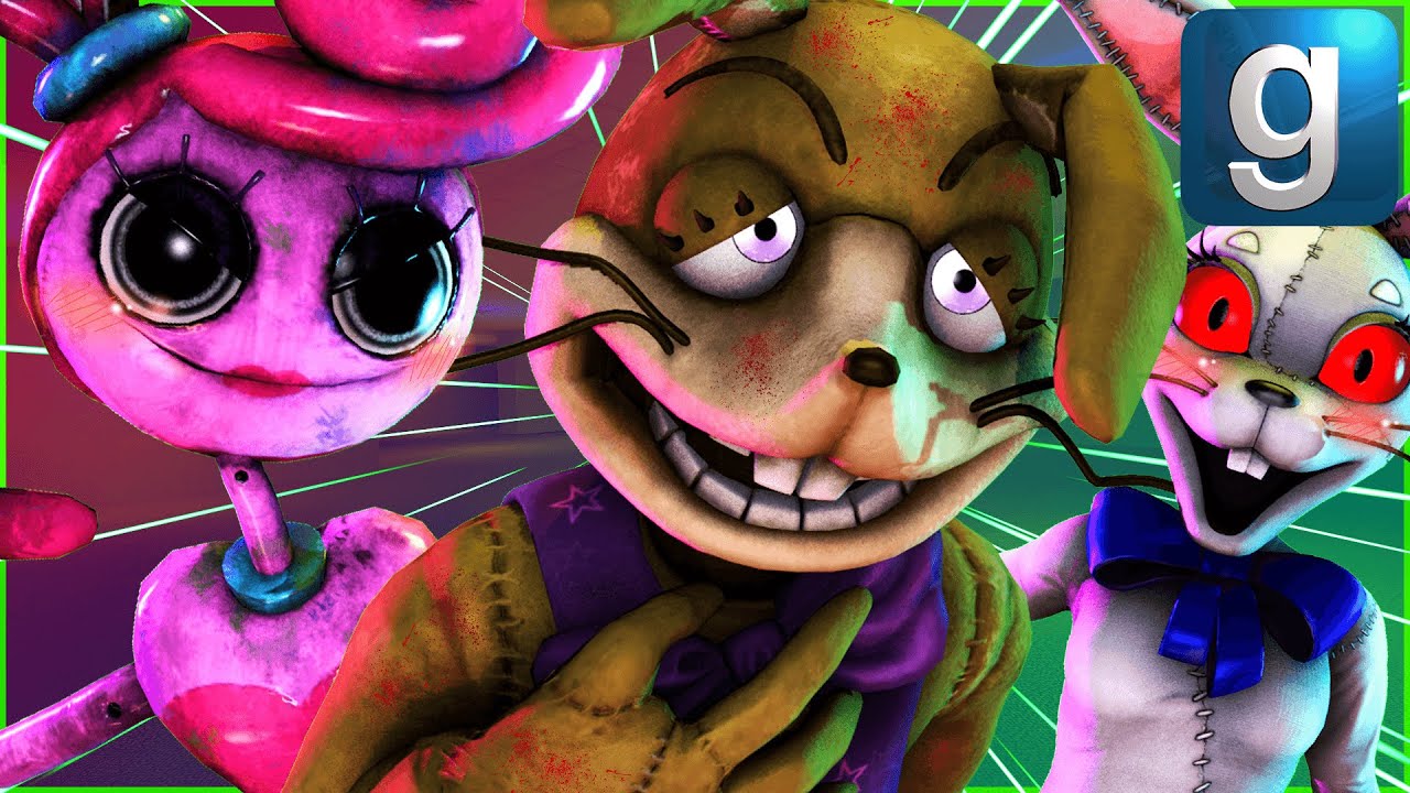 Gmod FNAF | Глитчтрап преследуется мамочкой Длинные Ноги из Poppy Playtime!