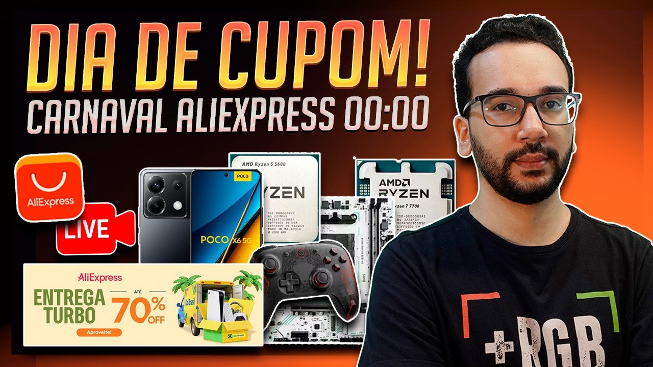 AO VIVO! A MELHOR de FEVEREIRO: Promoção Turbo Delivery x Festival de Carnaval AliExpress