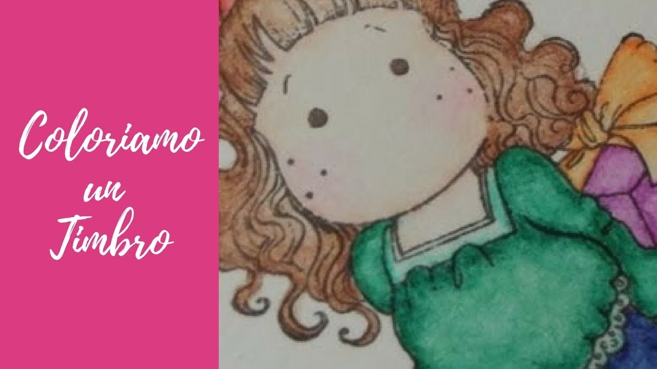 Tutorial: Colorare un timbro con i colori acquerellabili (scrapbooking tutorial) [sub-eng]