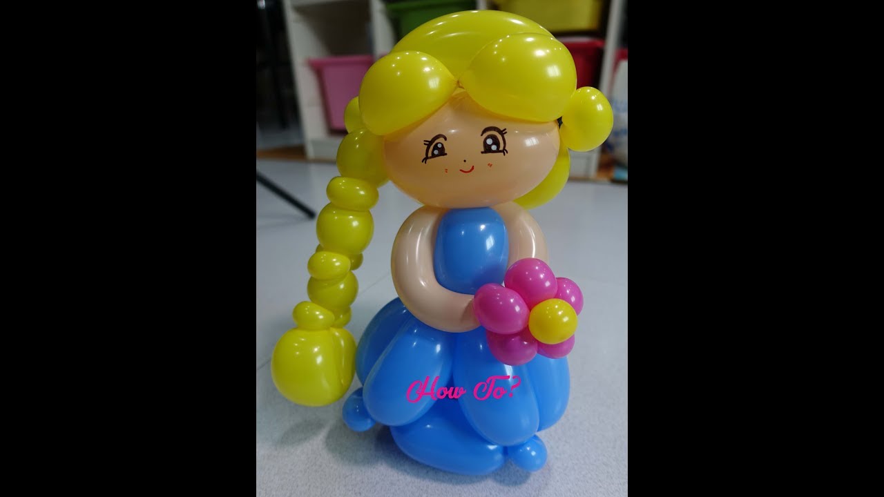 How to make princess Elsa from balloon