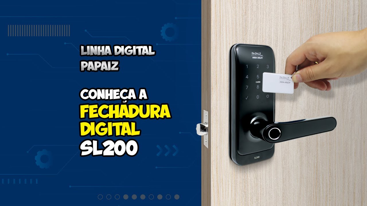 Nova Fechadura Digital SL200