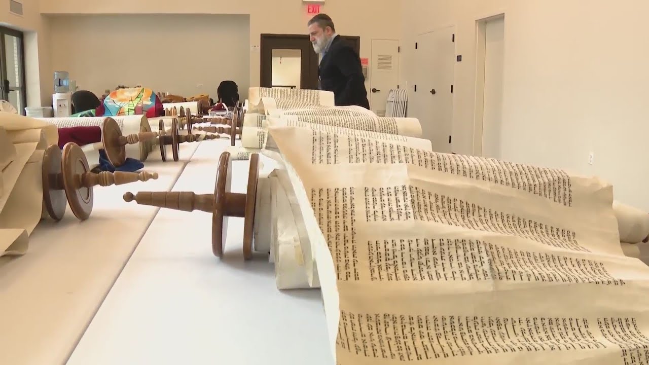 Rare Look: Modern day 'Scribe' uses ancient tools to repair damaged Torah
