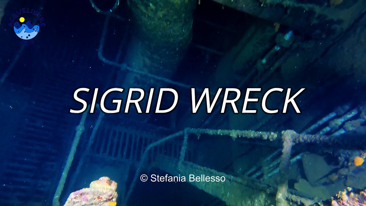 Immersione sul Relitto Sigrid a Fiume (HR) - Diving on Sigrid Wreck, Rijeka Croatia - 4K