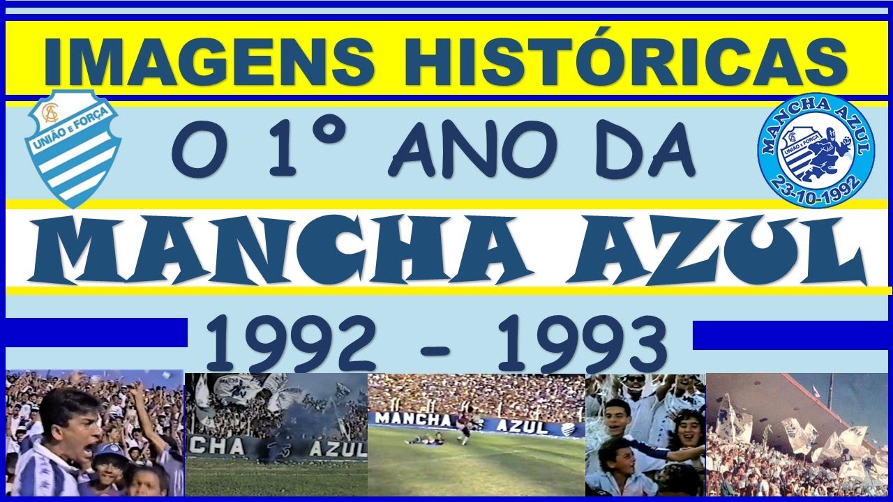 MANCHA AZUL - 1º ANO 1992-93 / RARAS IMAGENS