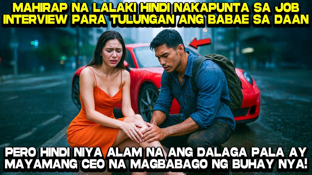 Mahirap na Lalaki Hindi Nakapunta sa Job Interview nya para Tulungang Sugatang Babae, Pero...