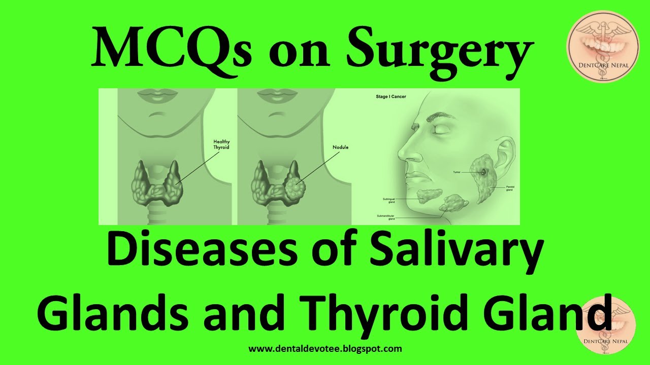 Surgery  MCQs - Thyroid disorders and Salivary glands disorders