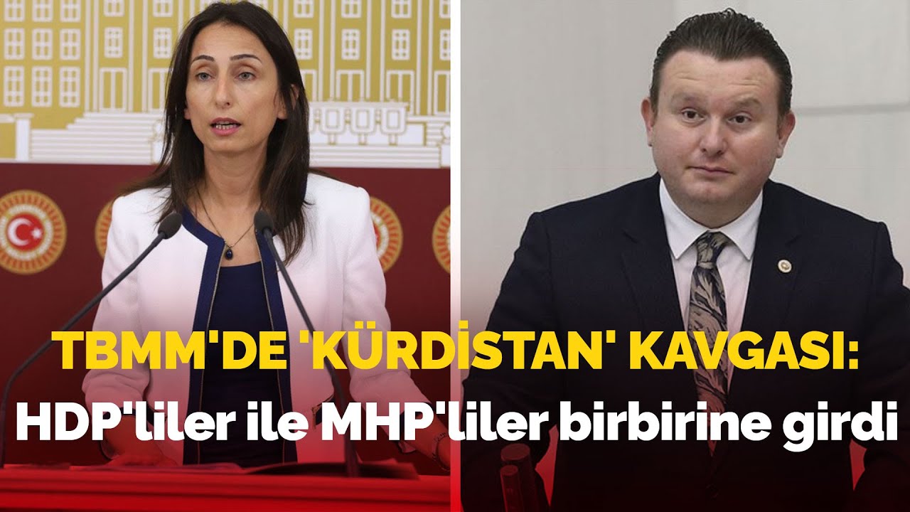 TBMM'de 'Kürdistan' kavgası: HDP'liler ile MHP'liler birbirine girdi