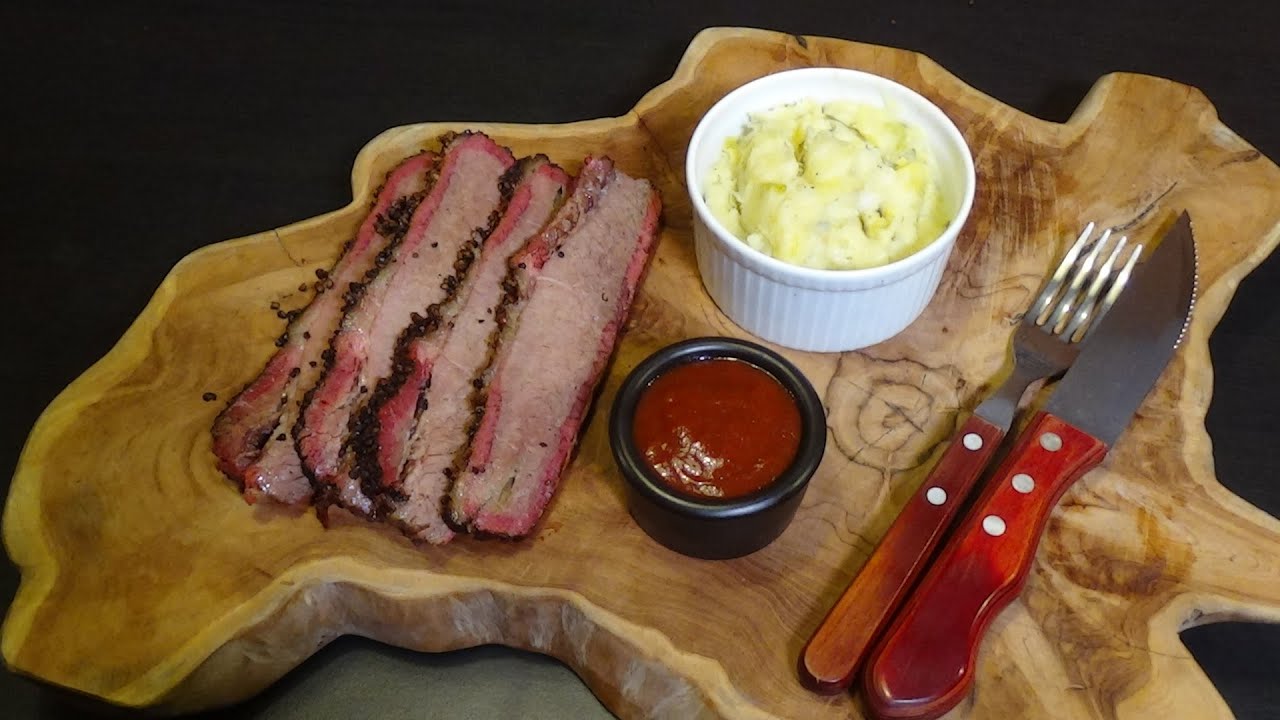 Brisket au barbecue offset