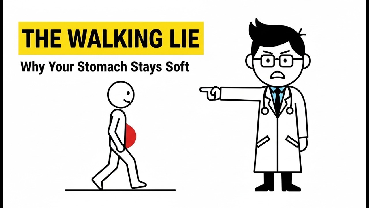 The Walking Lie That Keeps Your Stomach Soft (Why Your Daily Walk Isn’t Burning Belly Fat)