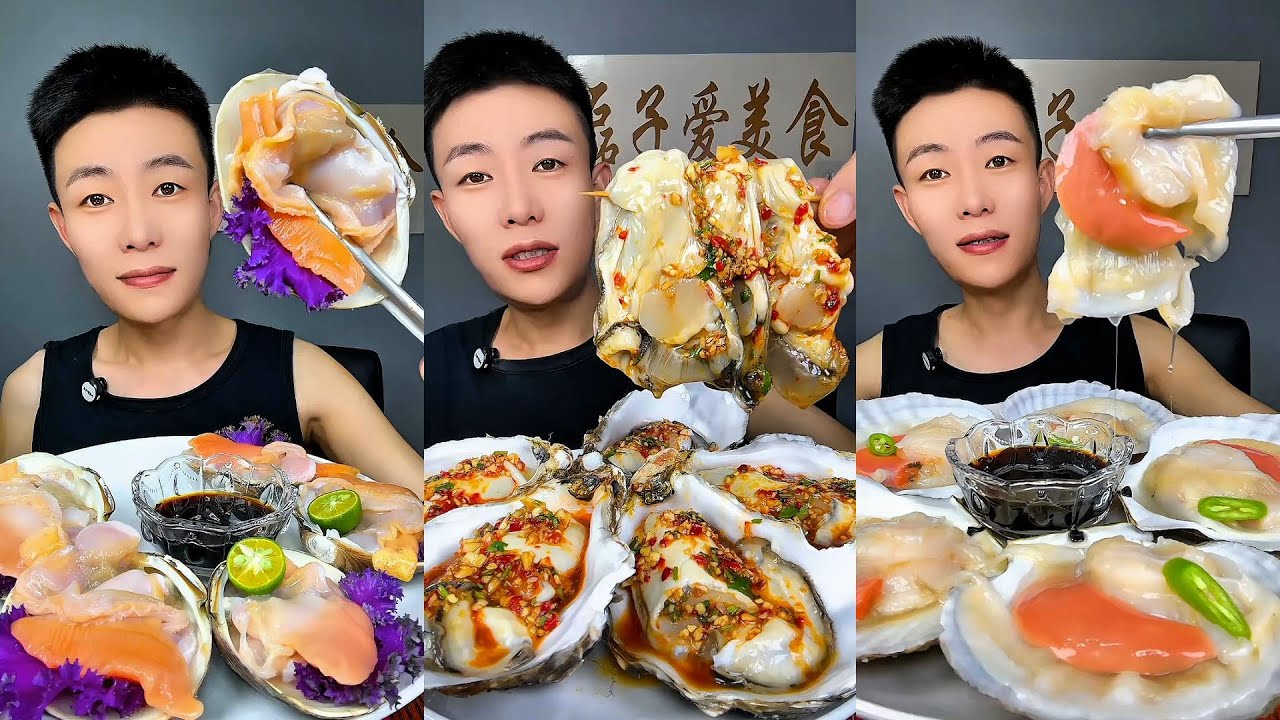 🦐🦪 ASMR Seafood Mukbang | Eating Raw Spicy Shellfish Feast | Ultimate Fresh Seafood Platter