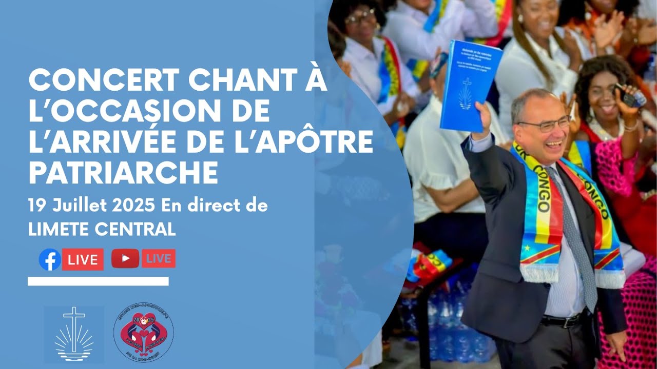 CONCERT PREVU POUR LA VISITE DE L'APOTRE-PATRIARCHE JEAN-LUC SCHNEIDER EN RDC - OUEST