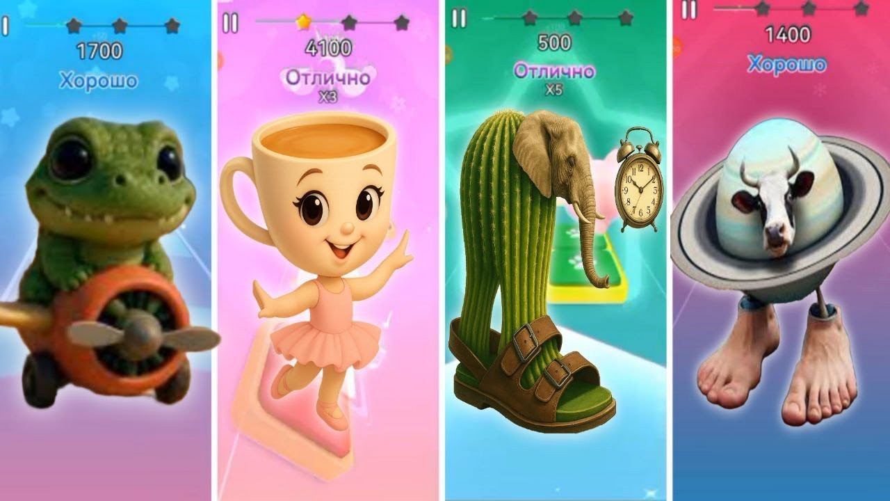 🐊Los Crocodilitos Dicen Kaboom VS 🎶Lirili Larila VS🩰Ballerina Cappucina VS🐄La Vaca Saturno Saturnita