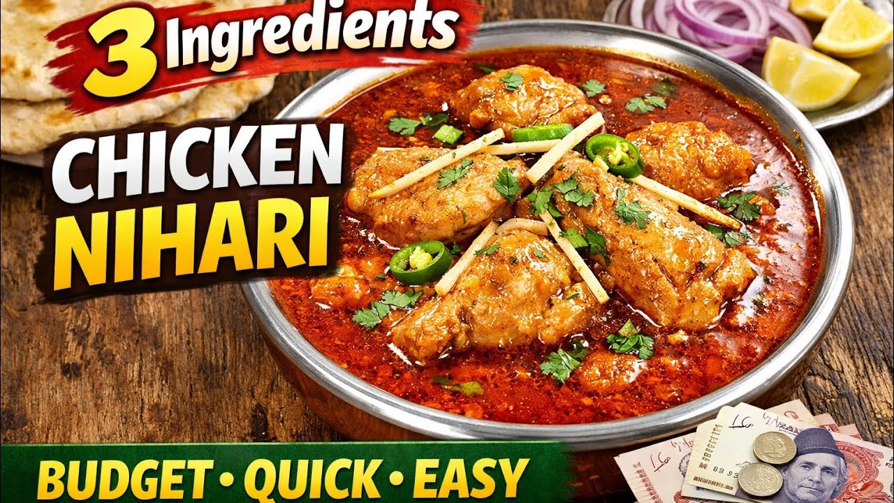 Chicken Nihari in Just 3 Ingredients | Quick, Easy & Budget Friendly
