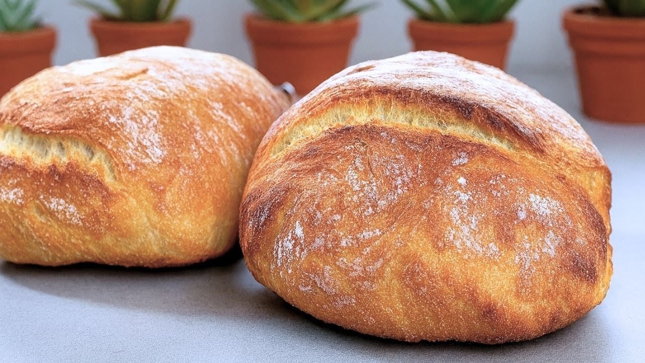 🥖 Настоящий итальянский хлеб без замешивания! → БЫСТРО, ПРОСТО, ВКУСНО И ОЧЕНЬ ПЫШНО ☁️