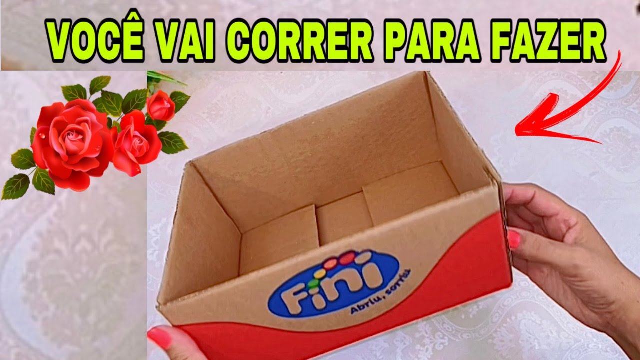 IDEIA FABULOSA COM CAIXA DE PAPELÃO E TECIDO FAÇA VOCÊ MESMO #viral #compartilhe #diy