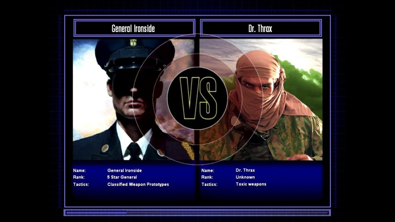 C&C Generals Zero Hour - Challenge, General Ironside Challenged Dr. Thrax to a battle[Gameplay]