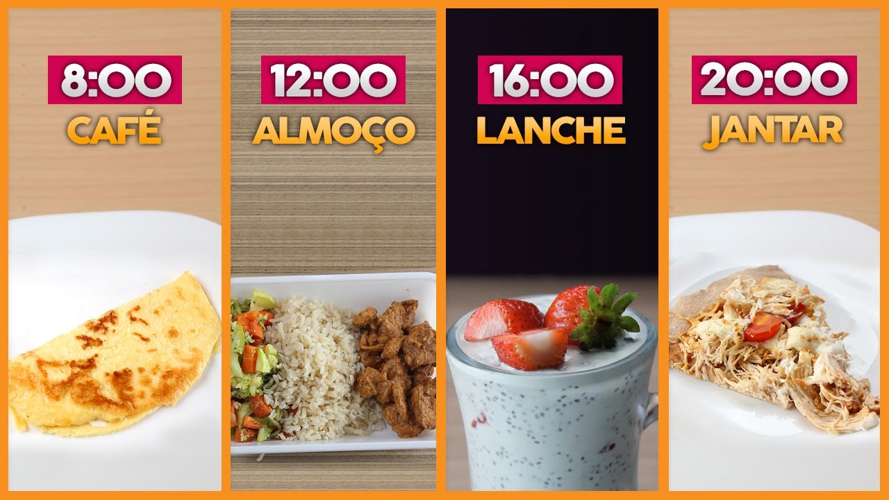 CARDÁPIO FIT SAUDÁVEL E PRÁTICO! Café da Manhã, Almoço, Lanche da Tarde e Jantar Saudáveis!