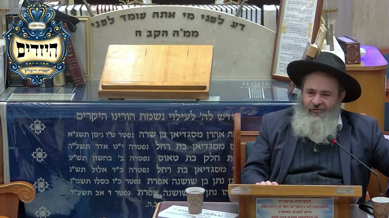 הרב אבנר אליסון | הלכות | יזדים