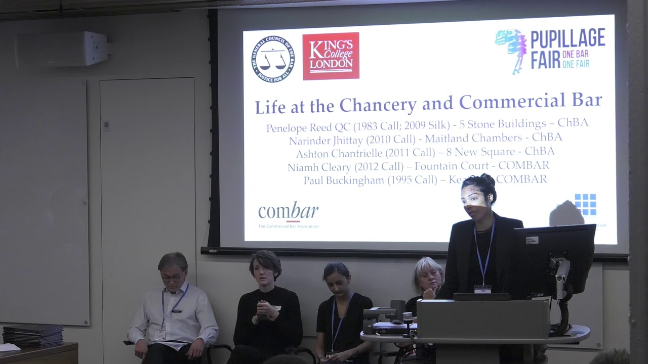 Bar Council Pupillage Fair 2018: Chancery and Commercial Bar