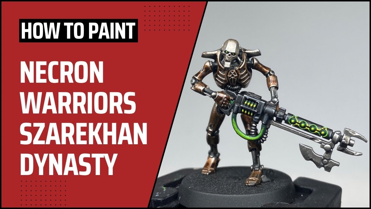 How to Paint: Necron Warriors Szarekhan Dynasty