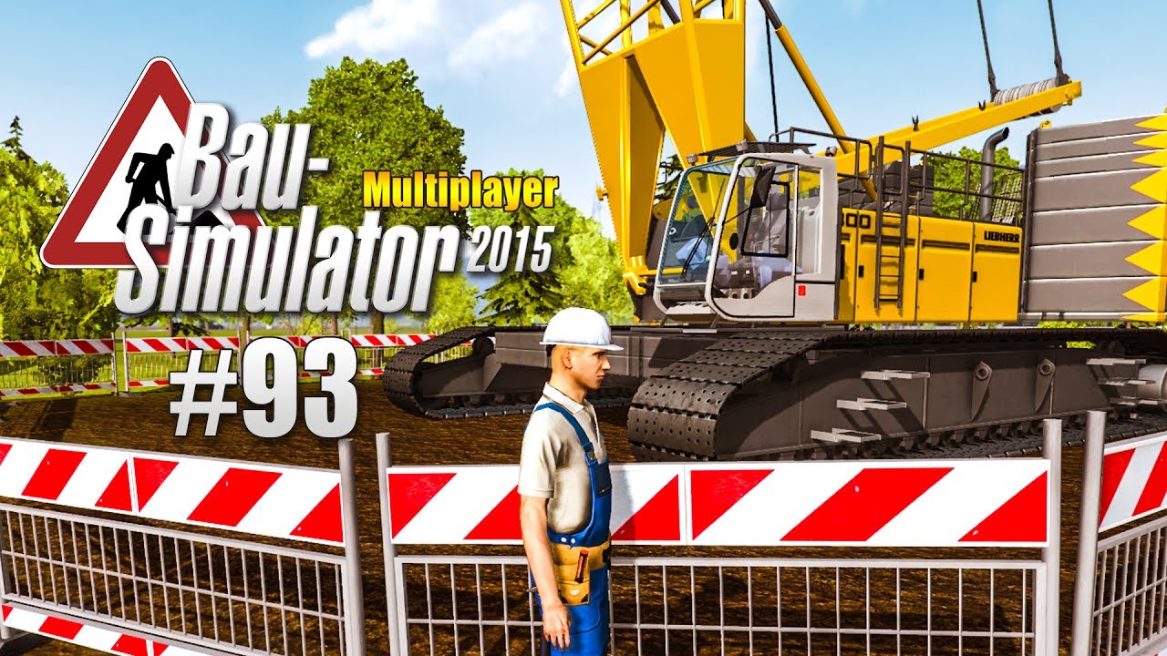 Bau-Simulator 2015 Multiplayer #093 - Der Raupenkran  LIEBHERR LR 1300 steht! CONSTRUCTION SIMULATOR
