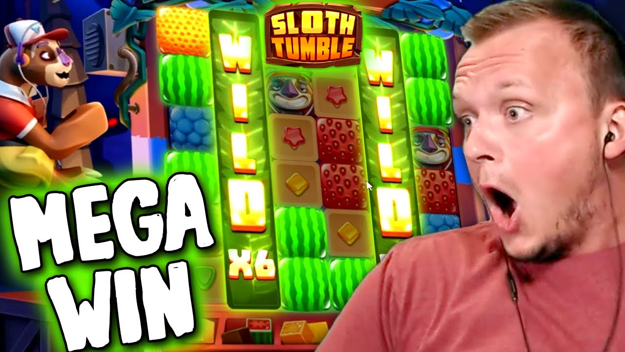 MEGA WIN ! 🌟💥 Slotspinner Strikes Gold on 'Sloth Tumble' Slot Machine!
