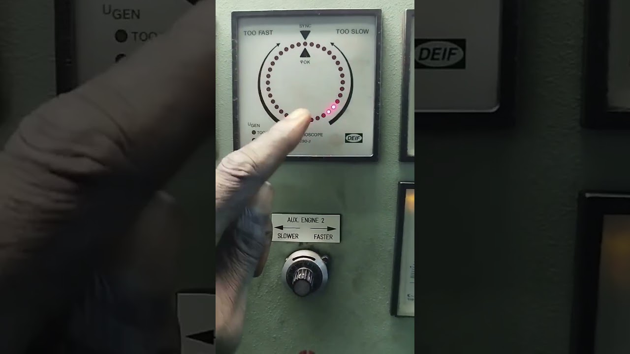 Synchronising generator #marine #engineer #generator #synchronization #panel #seafarer #sea #ship
