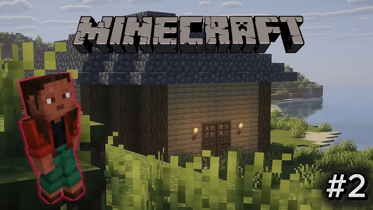 minecraft survival -خانووم دروست کرد - part2