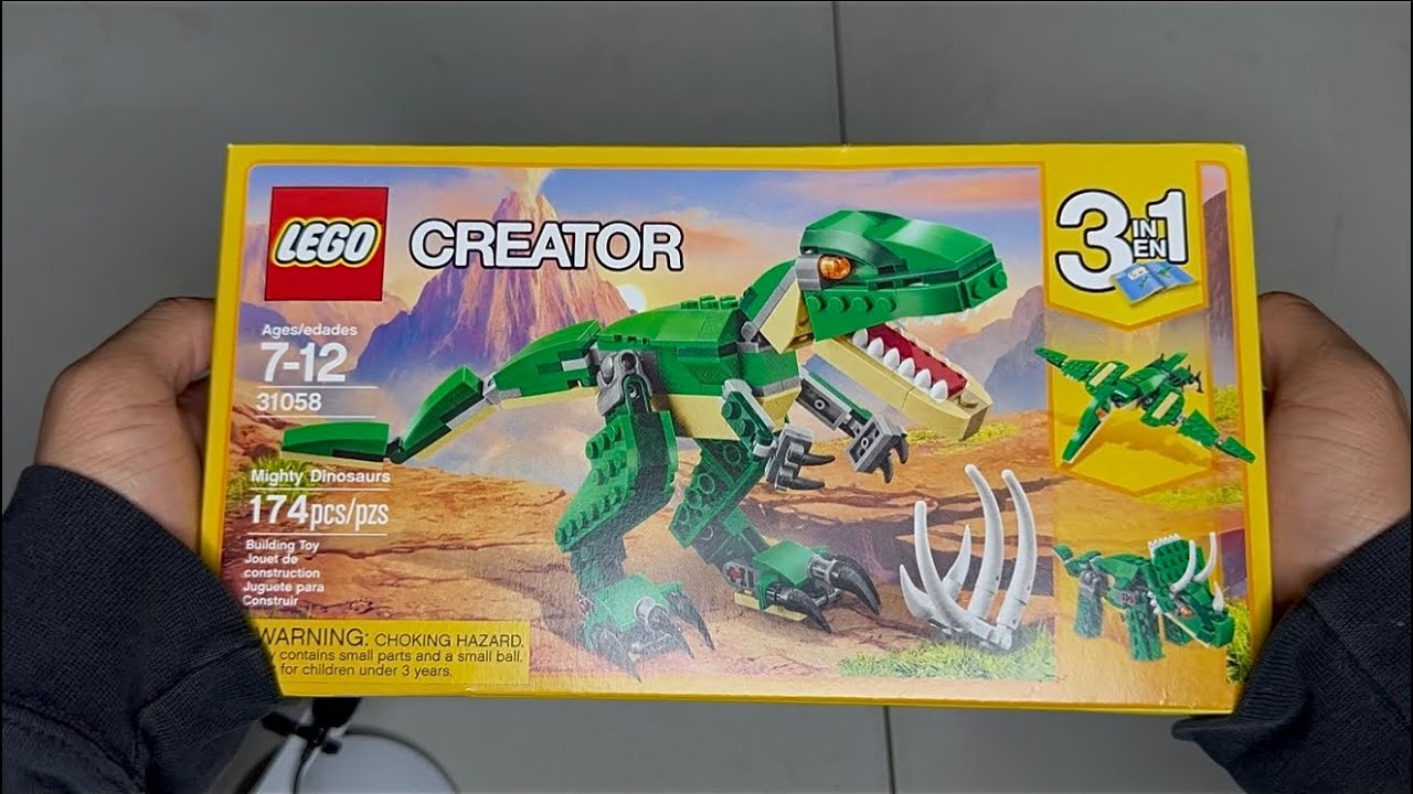 {ASMR} Building the Lego Creator Mighty Dinosaurs T-Rex 31058 (NO TALKING)