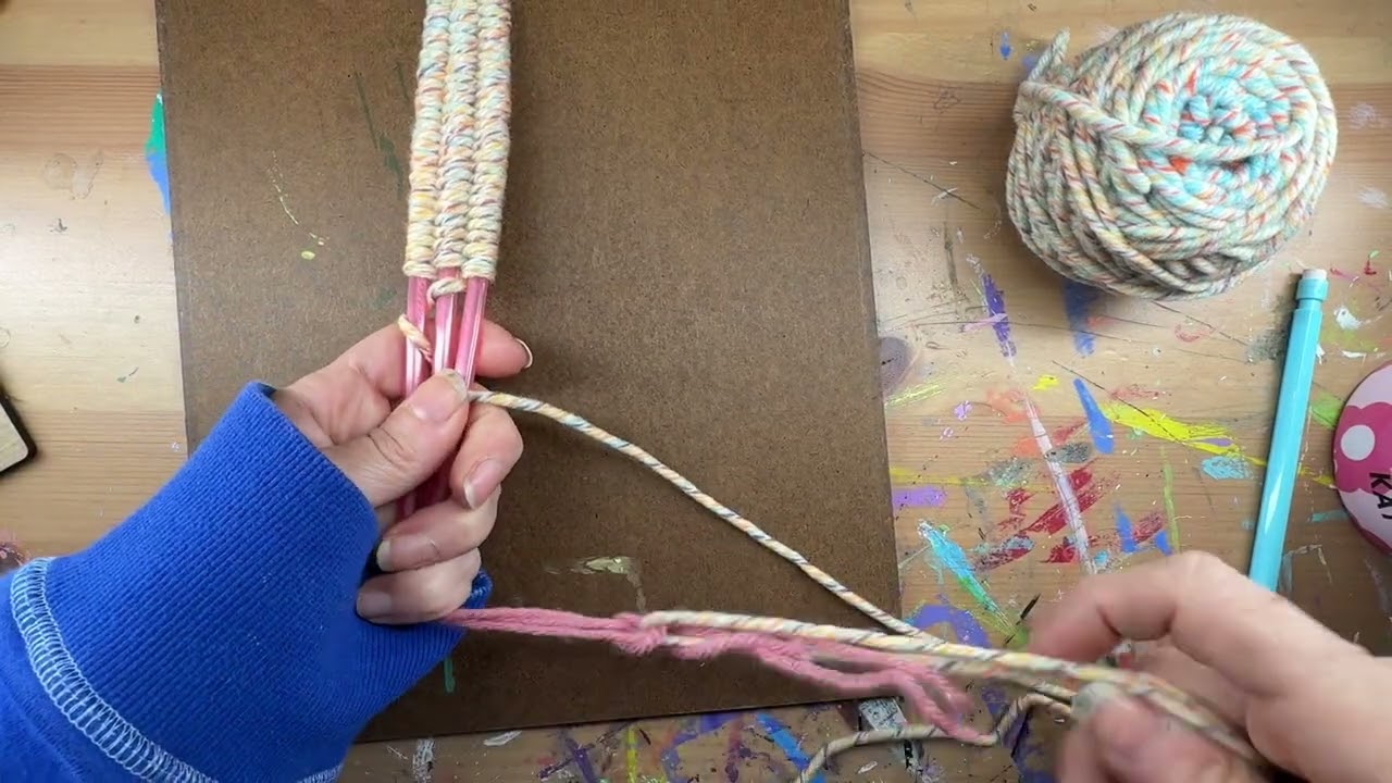 Bookmark straw weaving 