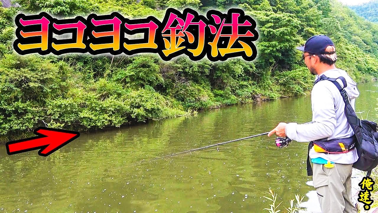 対岸の木の影にルアーを泳がして入れていくと…