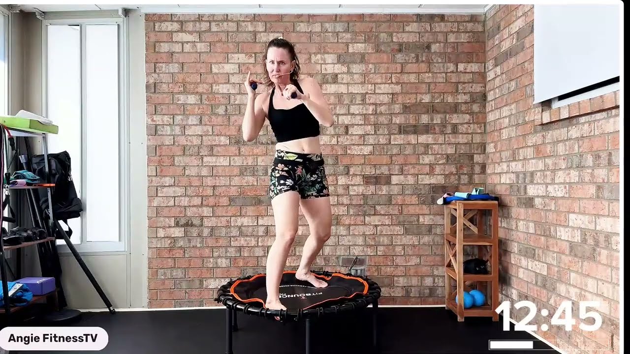 Rebounding Bounce, Box And Burn: The Ultimate Rebounding Cardio Tabata Workout For Toned Booty!