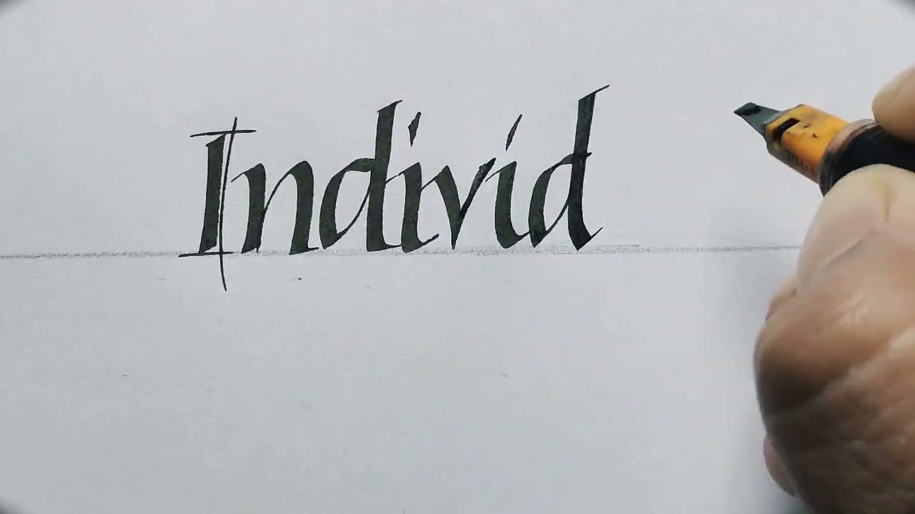 How to write in Italic Calligraphy | Practicing Italic Script 