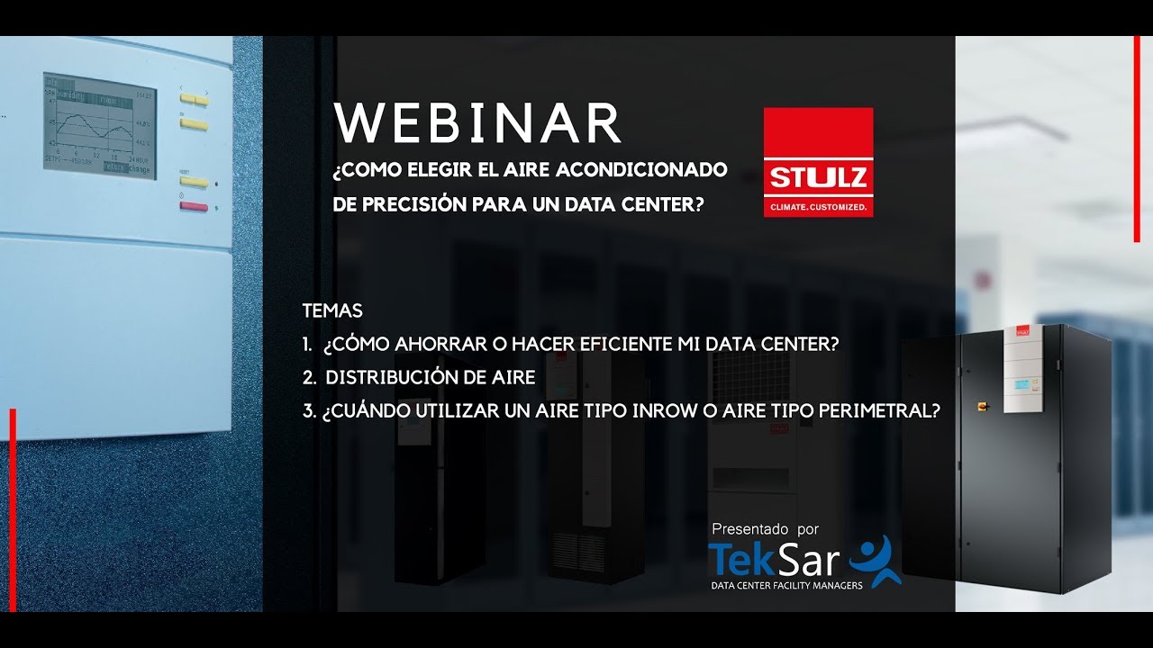 Webinar: ¿Cómo elegir el aire acondicionado de precisión para un Data Center?