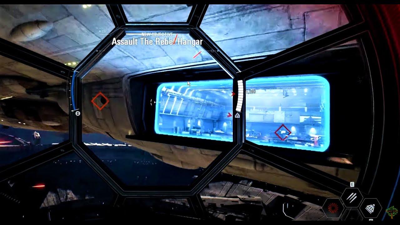 Star Wars Battlefront 2 SPECIAL FORCES MODE Tie Fighter Board/Assault Rebel Hangar - The Dauntless