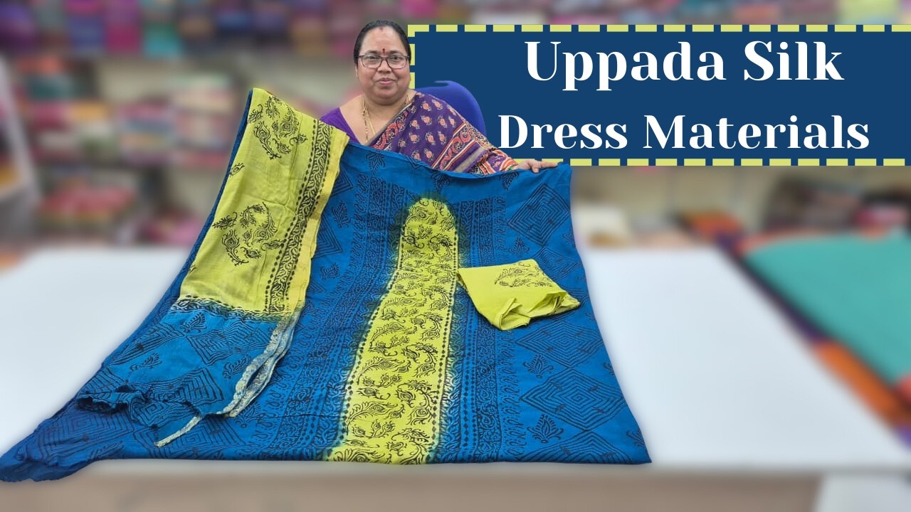 Uppada Silk Dress Materials | Cotton Printed Dress Materials || Wholesale Shop || GSR HANDLOOMS