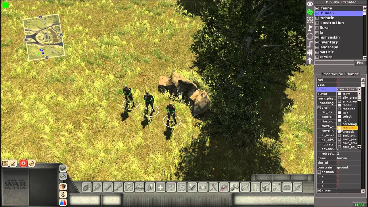 Men of War Assault Squad GEM Editor Tutorial: Making Soldiers Recruit-able