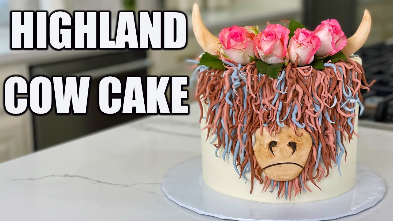 Highland Cow Cake Tutorial