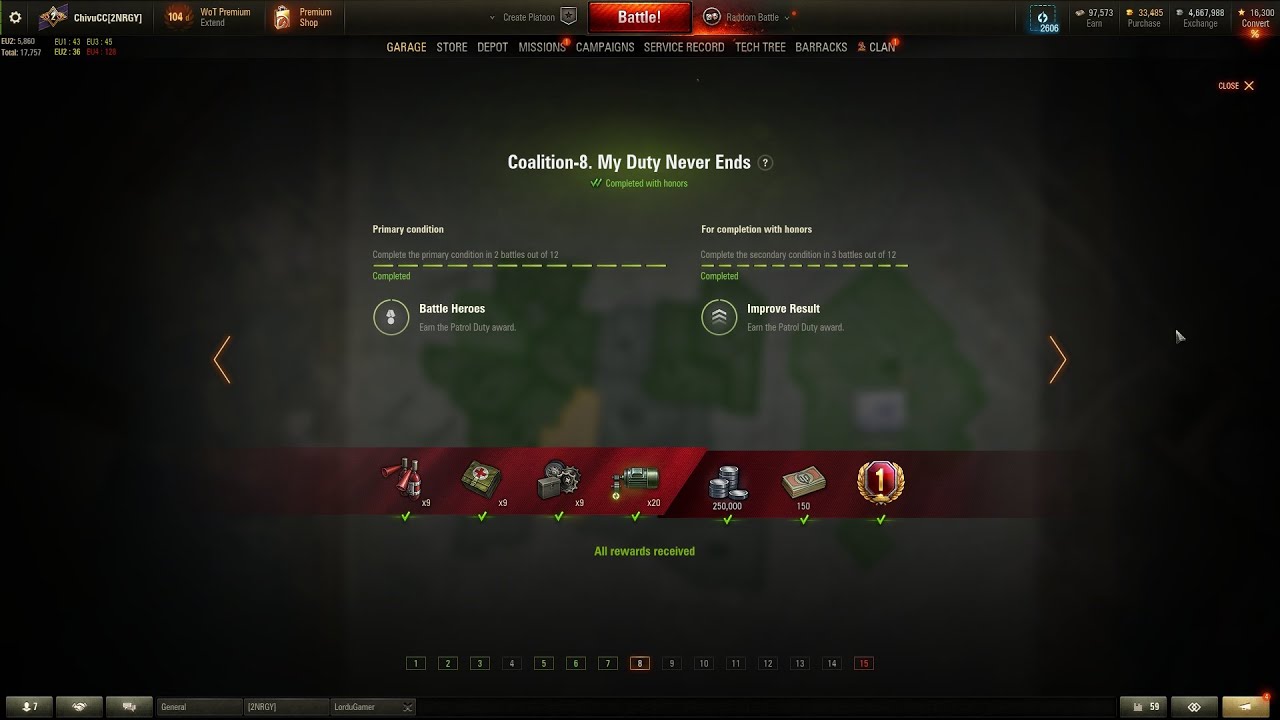 World Of Tanks Obj 279e Coalition 8 - My Duty Never Ends with HONORS