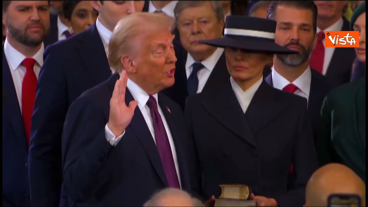 Il giuramento di Donald Trump come 47esimo Presidente degli Stati Uniti