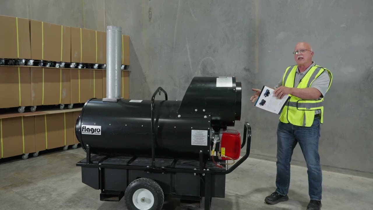 Flagro FVO 400 RC Heater: Dual Fuel, 390K BTU Power