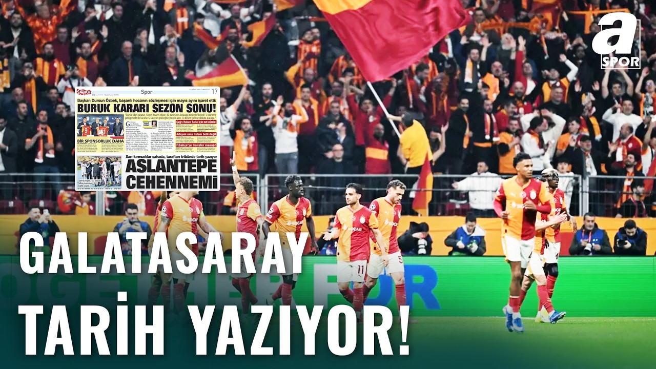 Galatasaray Sahada, Taraftarı Tribünde TARİH YAZIYOR! İşte O İstatistikler...