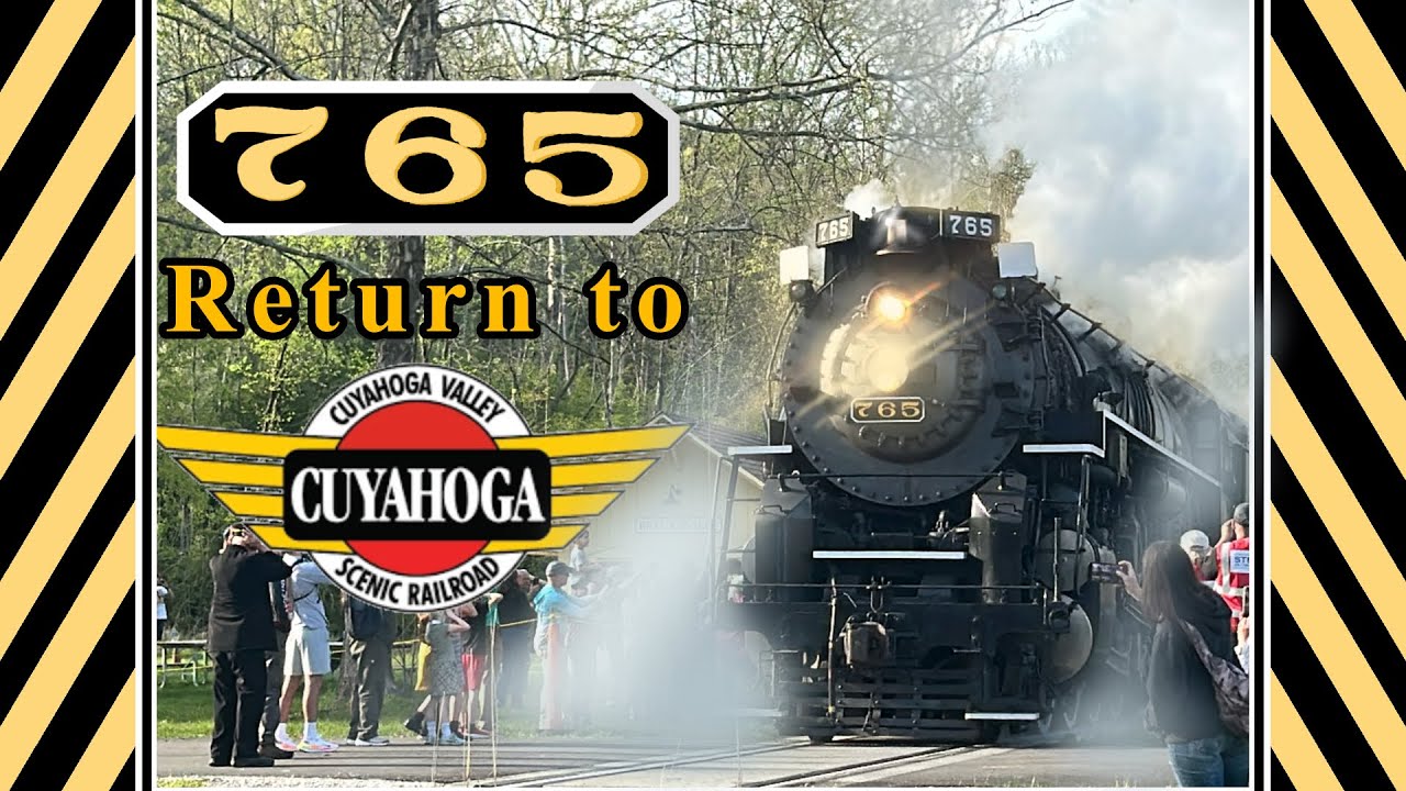 NKP 765 Return to Cuyahoga Valley Scenic Railroad [steam in the valley event]