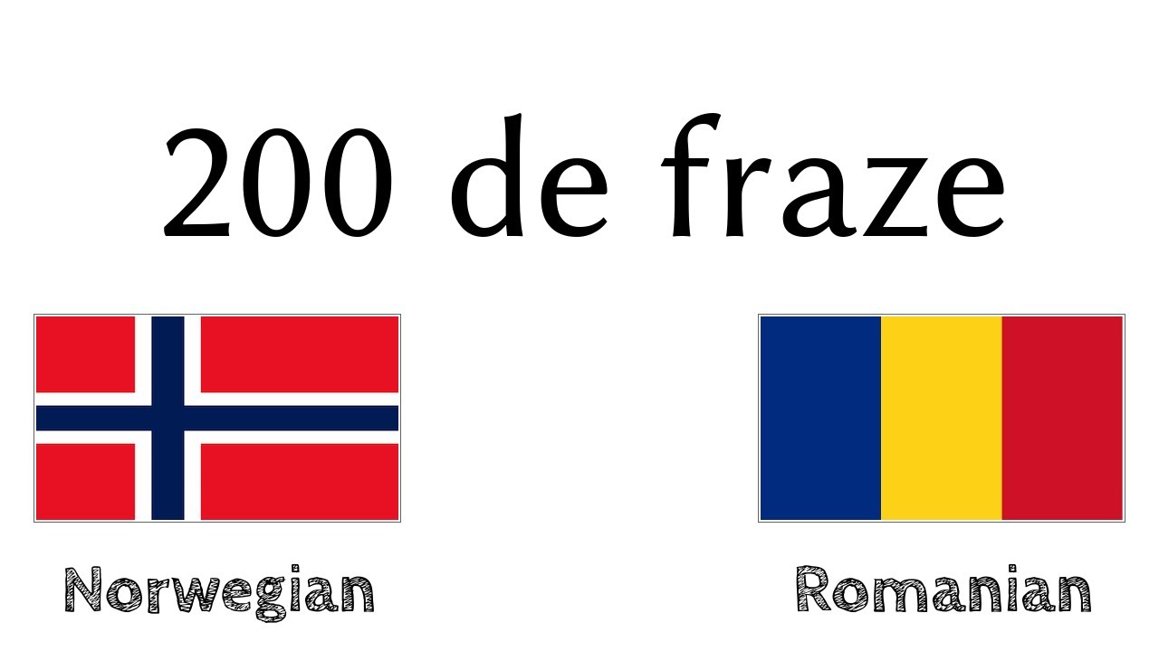200 de fraze - Norvegiană - Română