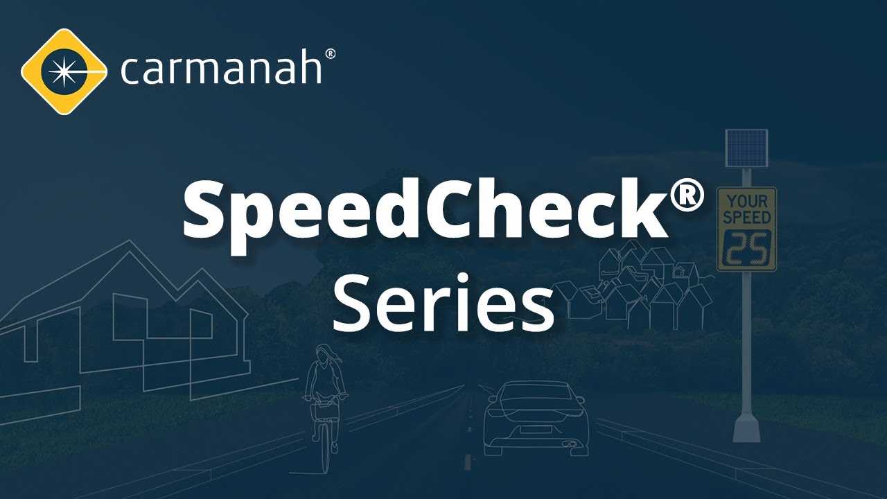 SPEEDCHECK-12 Compact Radar Speed Sign | Carmanah's SpeedCheck® Series